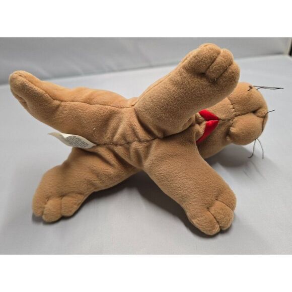 Tonka Pound Purries Plush Cat Brown Striped Stuffed Animal 1980s Polyester Toy - Picture 4 of 6